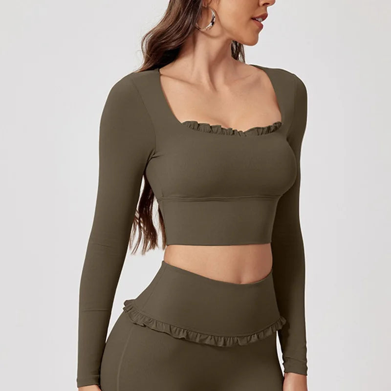 Cloud Hide Women’s Long Sleeve Yoga Top