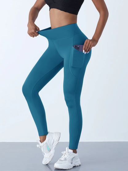 Yoga Pants with Pockets | Push-Up Running Sports Tights