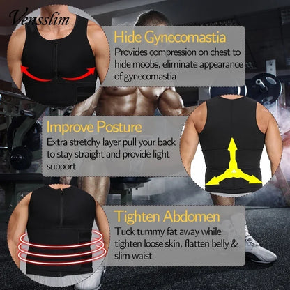 Sauna Sweat Compression Shapewear for Slimming & Workout Support - Vensslim