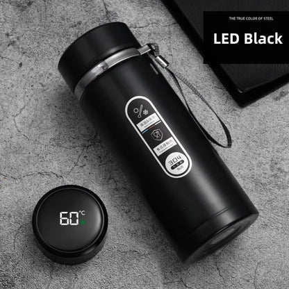 500ml-1 Liter Stainless Steel Thermos Bottle with LED Temperature Display