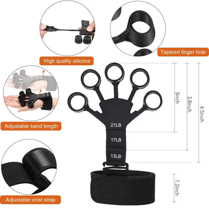 Hand & Wrist Therapy Grip Strength Trainer for Rehabilitation and Recovery