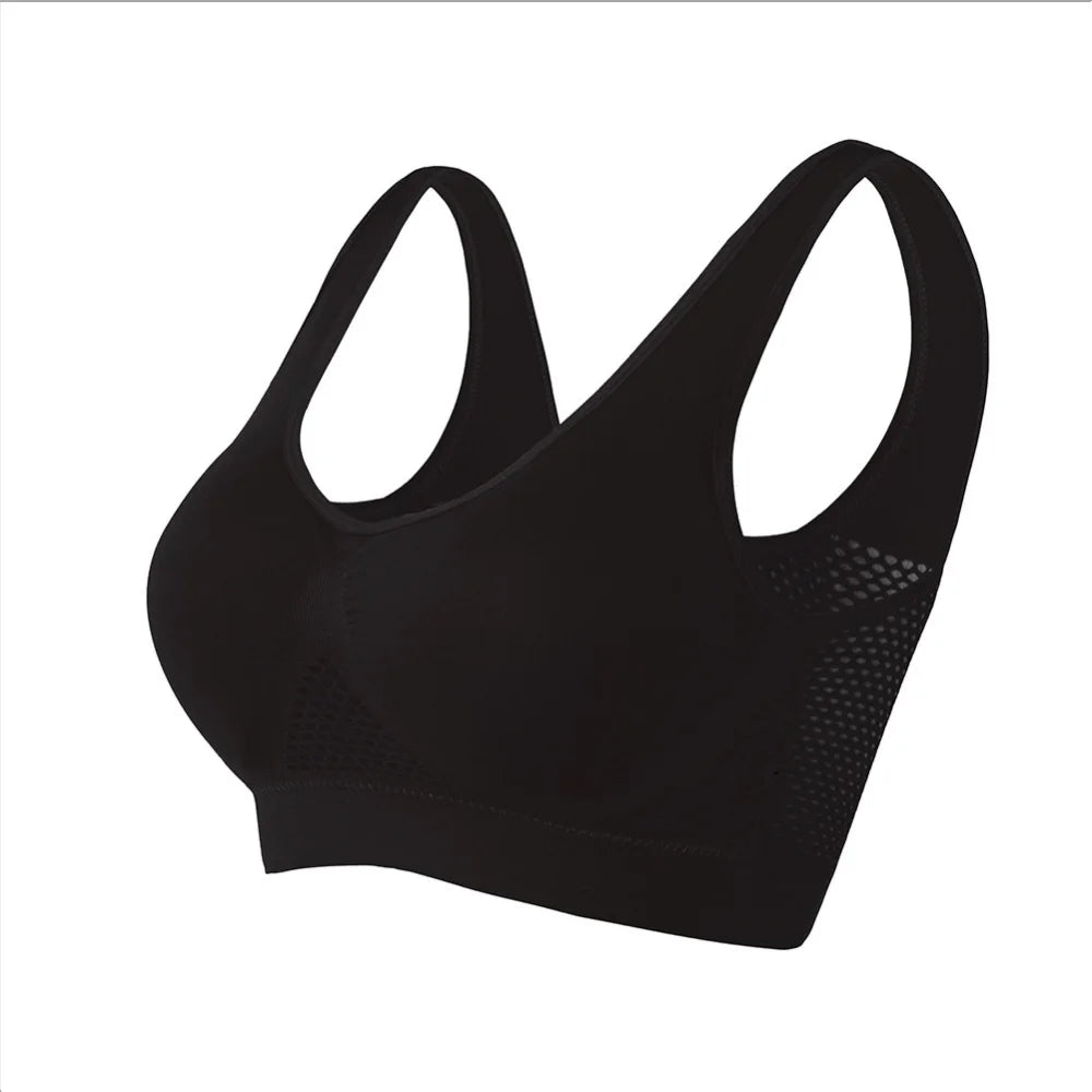 Seamless Mesh Sports Bra for Women