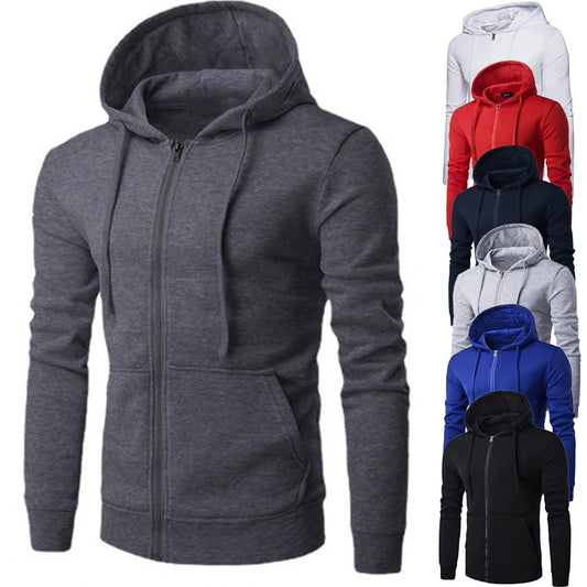 Men’s Slim Fit Zipper Hoodie Jacket