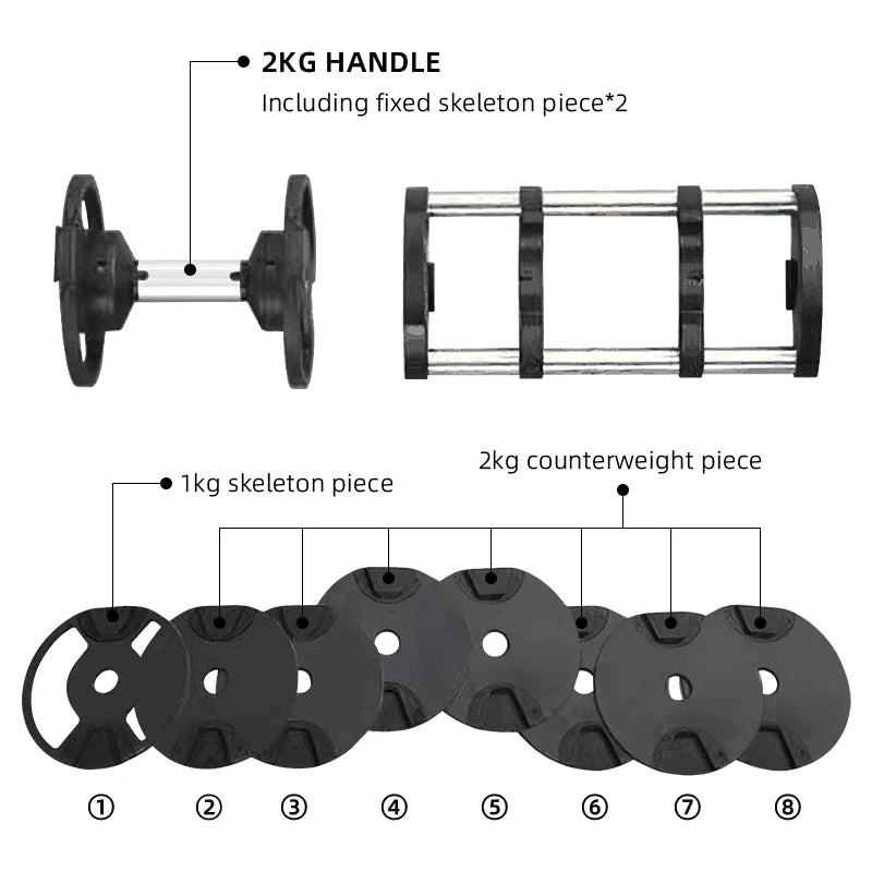 Custom Adjustable Dumbbell Set