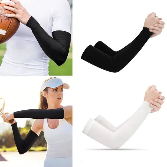 1 Pair UV Protection Cooling Arm Sleeves for Outdoor Sports