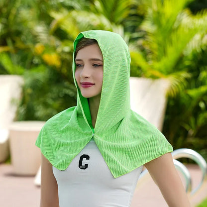 Cooling Hoodie Towel Scarf