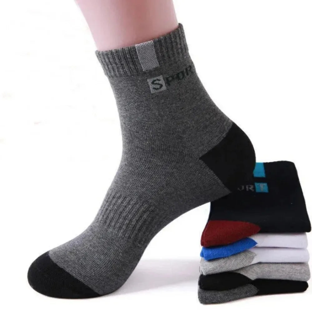 Breathable Cotton Sports Stockings - for Men