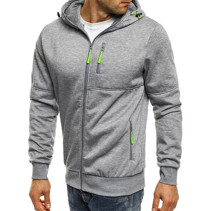Long Sleeve Zipper Hooded Sweatshirt