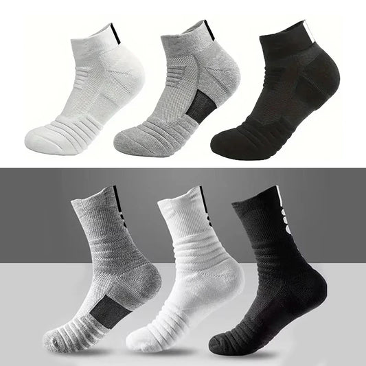 Unisex Sports Short Tube Socks – 6/3/1 Pairs