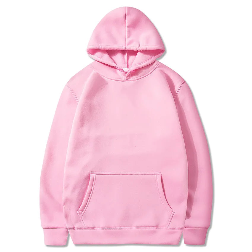Solid Color Pocket Hoodies
