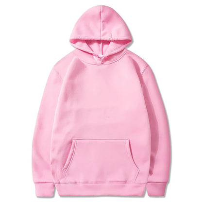 Solid Color Pocket Hoodies