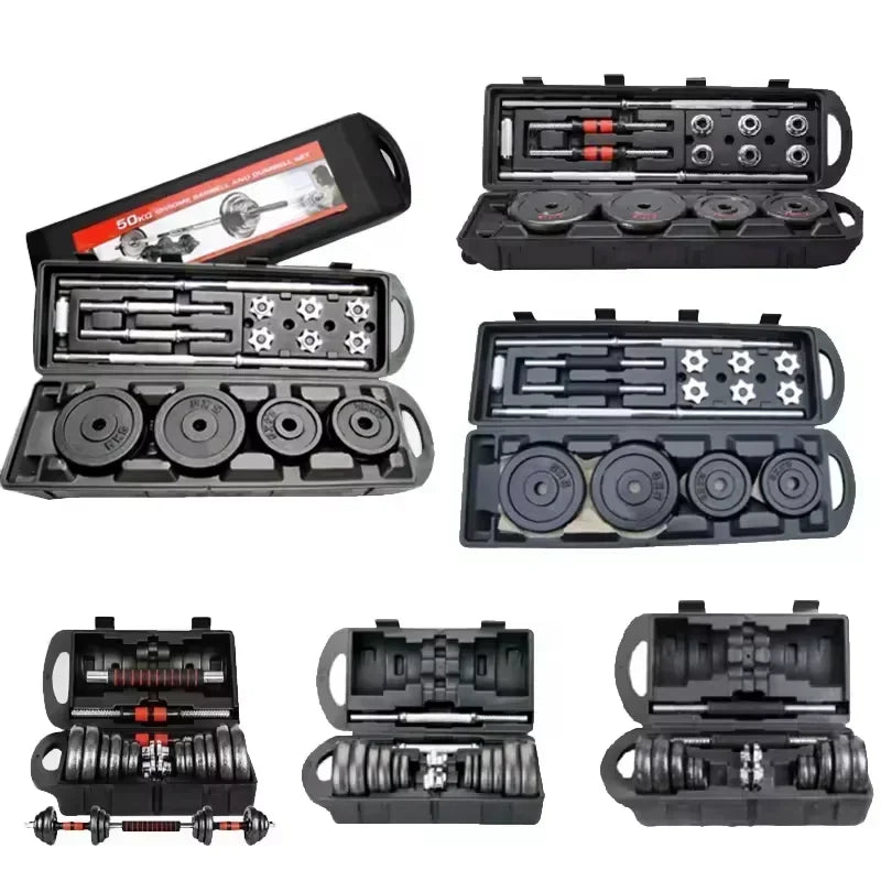 10kg–30kg Adjustable Cast Iron Dumbbell Set