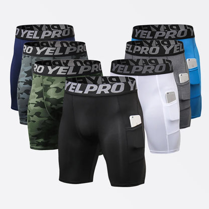 Quick-Dry Gym Workout Shorts with Pocket