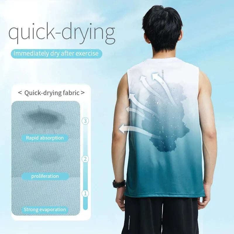 Ice Silk Quick Dry Summer T-Shirt & Vest