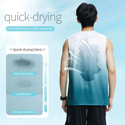 Ice Silk Quick Dry Summer T-Shirt & Vest