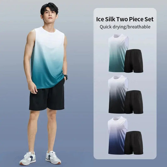 Ice Silk Quick Dry Summer T-Shirt & Vest