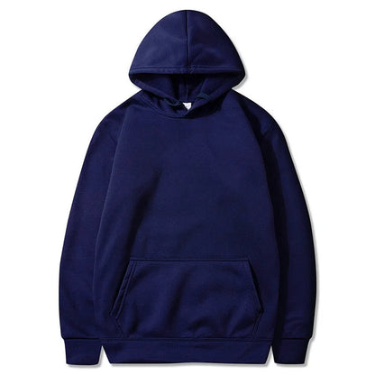 Solid Color Pocket Hoodies