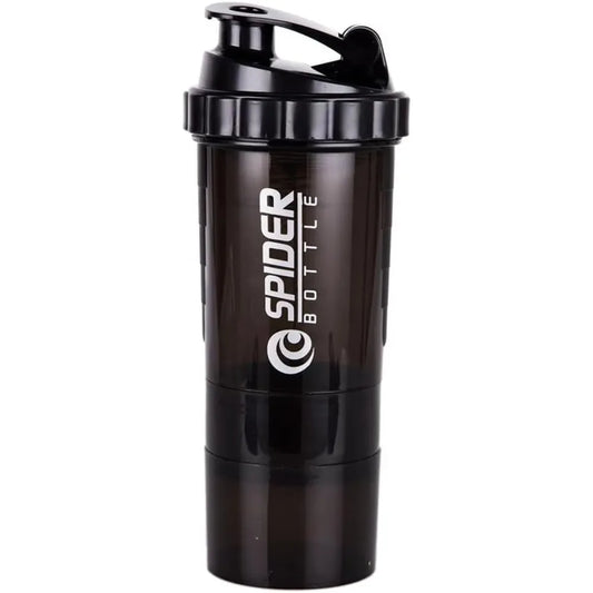 Multi-Layer Shaker Cup | 3-in-1 Protein Bottle for Gym & Bodybuilding