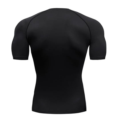 Short Sleeve - Spider Print Compression Shirt