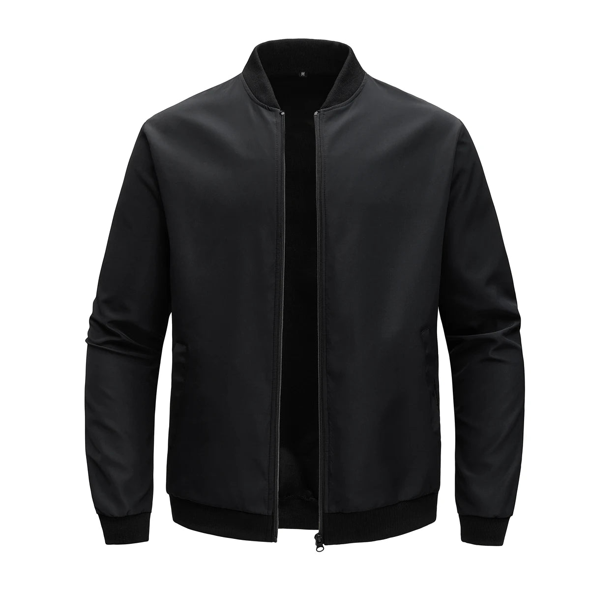 Spring/Autumn Men’s Solid Color Baseball Collar Jacket