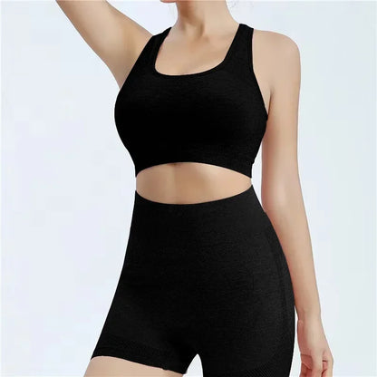 Seamless Workout Set for Women – Top & Short