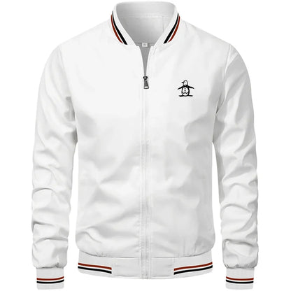 Men’s Stand Collar Zipper Sports Jacket