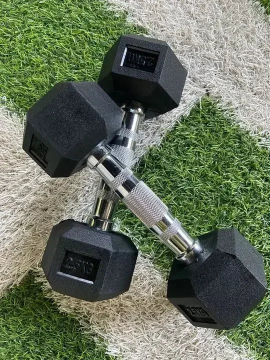 Cast Iron Hex Dumbbell Set