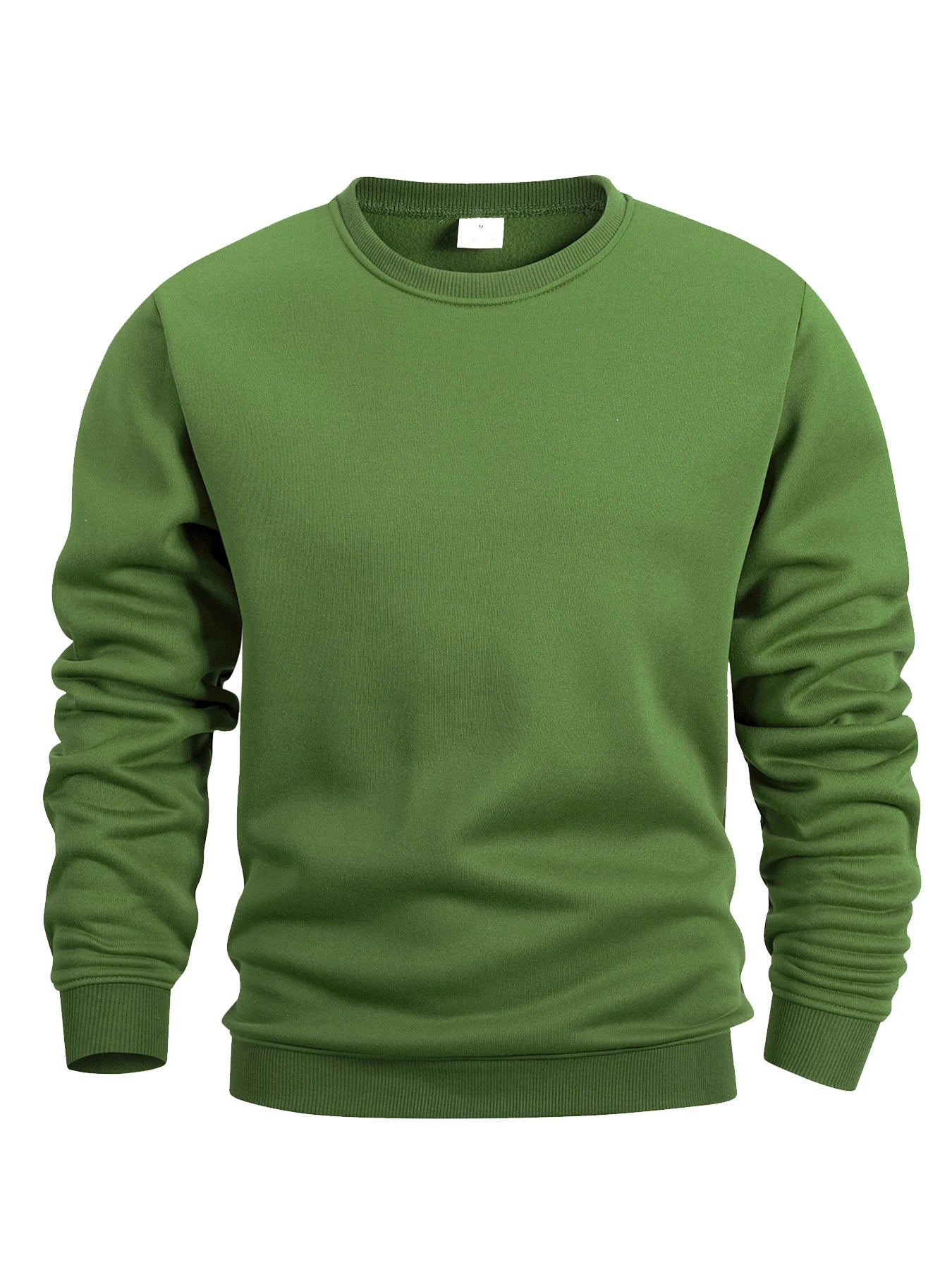 Men’s Long Sleeve Pullover – Crew Neck Solid Sweatshirt