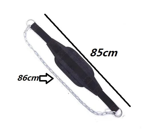 Thicker Metal Chain Weight Lifting Dip Belt Pull-Up