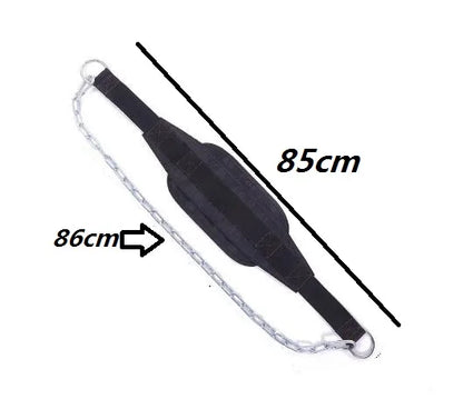 Thicker Metal Chain Weight Lifting Dip Belt Pull-Up