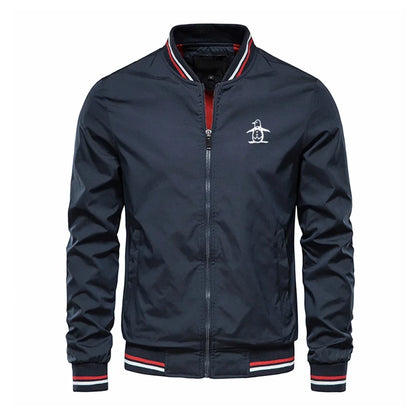Men’s Stand Collar Zipper Sports Jacket