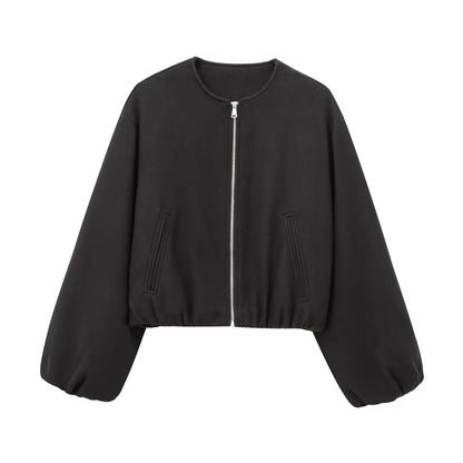 Women’s Zipper Bomber Jacket