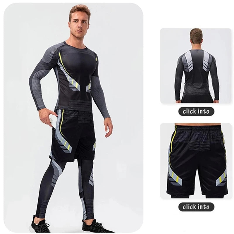 Quick-Dry Sports Tights for Gym, Workout & Jogging