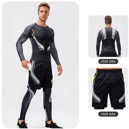 Quick-Dry Sports Tights for Gym, Workout & Jogging