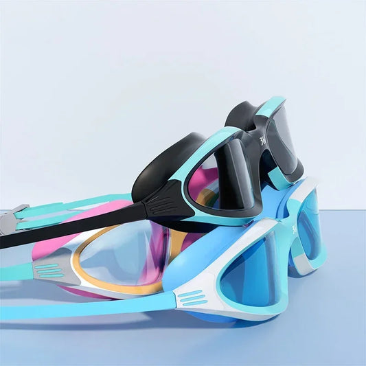 Professional Swimming Goggles & Silicone Cap