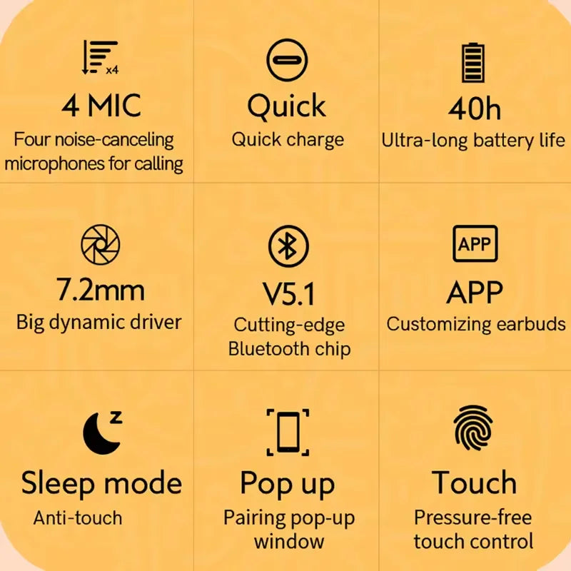 QCY T13 Earbuds – Active Noise Cancellation
